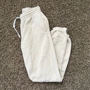 Cream Joggers